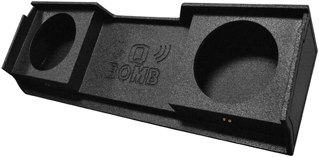 QPOWER QBGMC10DF Bomb '99-06 Gmc Dual 10” Box Under Seat Downfire