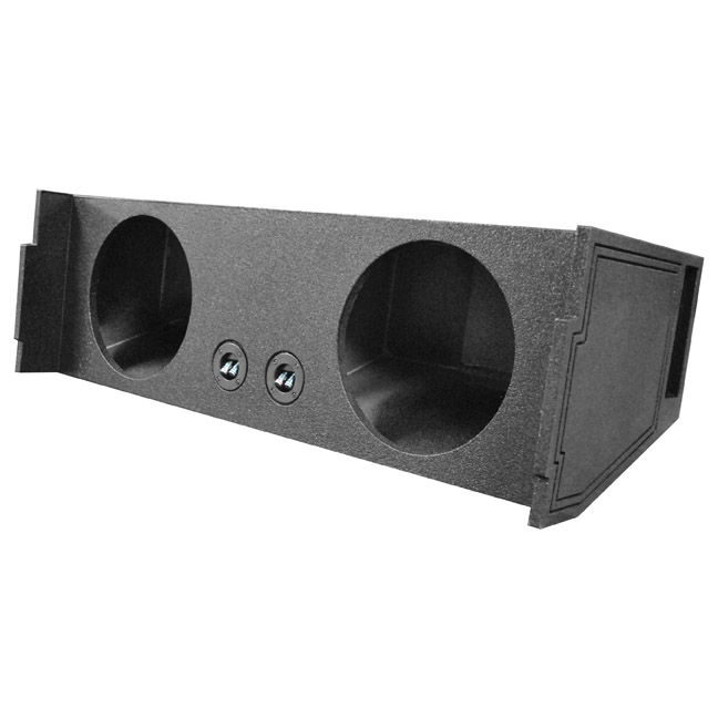 QPOWER QBSUV12V Bomb Dual 12” Woofer Box 2007-2014 Chevy Tahoe 3rd Row Vented Downfire
