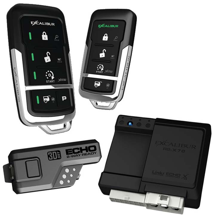 OMEGA / EXCALIBUR RS-475-3D 900mhz Led 2-way Keyless Entry & Remote Start (linkr Ready)