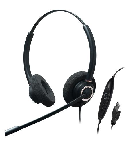 ADDASOUND CRYSTAL-SR2832RG Dual Ear,Stereo,Adv Noise Cancel USB