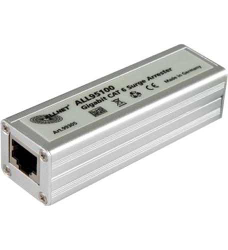 ALLNET ALLNET-ALL95100 Ethernet Surge Protector PoE+ Giga RJ45