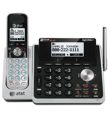 AT&T TL88102 2-Line Cordless System with ITAD