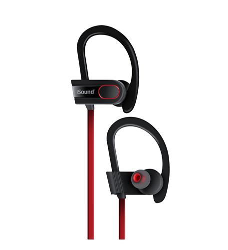 ISOUND DG-DGHP-5622 SPORT TONE DYNAMIC Bluetooth EARBUDS RED/BLK