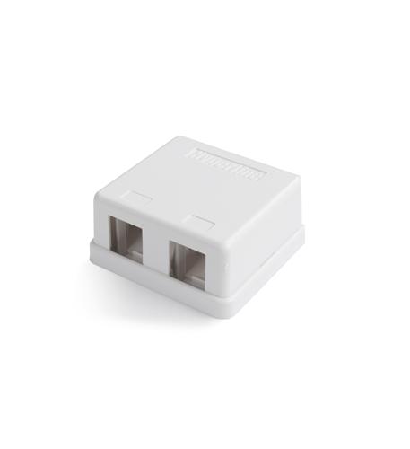 HYPERLINE SBB1-2-WH Surface Mount Box; double; white