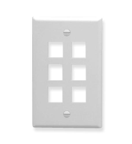 ICC IC107F06WH- 6Port Face White