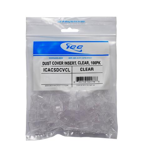 ICC ICACSDCVCL DUST COVER INSERT, CLEAR, 100PK