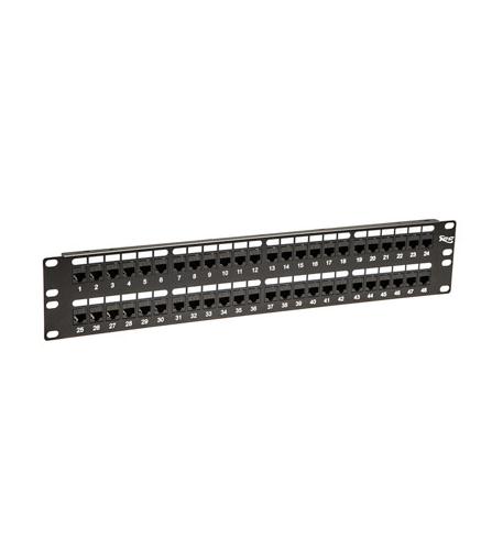 ICC ICMPP48CP5 PATCH PANEL,CAT 5e, FEED-THRU 48-P,2RMS