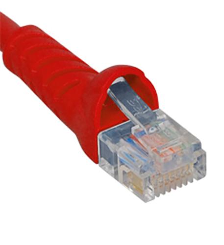 ICC ICPCSJ14RD PATCH CORD, CAT 5e, MOLDED BOOT, 14' RD
