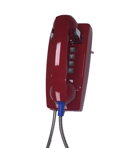 CORTELCO 2554-AHC-RD 255447AHC20M Wall Phone w/Metal Cradle