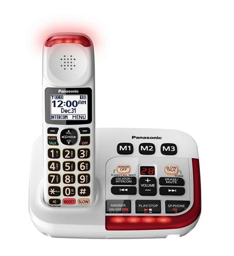 PANASONIC KX-TGM420W Amplified Cordless with Answering in White