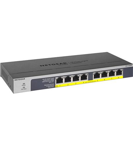ARLO GS108PP-100NAS 8-Port PoE/PoE+ Gigabit Ethernet UnMngd