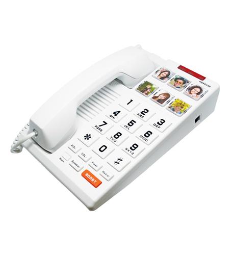SCITEC H3000-W Big Button 6-Photo Analog Speakerphone