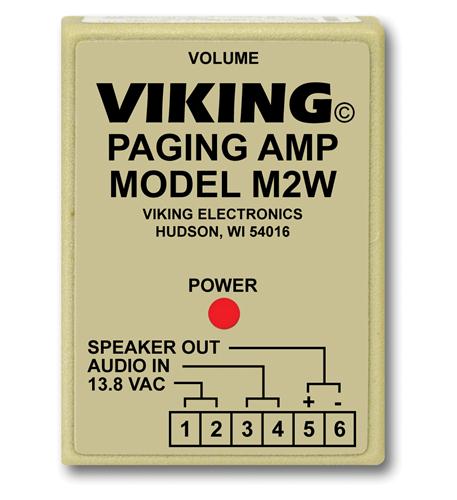 VIKING M2W Paging Power Amp w/25AE Paging Horn