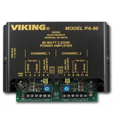 VIKING PA-60 60W Compact Two Zone Amplifier