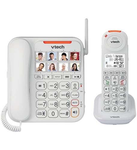 VTECH SN5147 Careline Amplified Corded/Cordless Phone