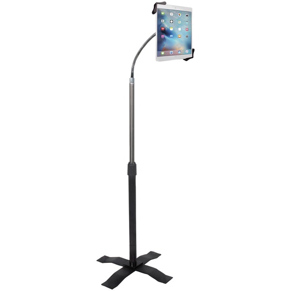 CTA DIGITAL PAD-AFS Height-Adjustable Gooseneck Floor Stand for 7”-13” Tablets