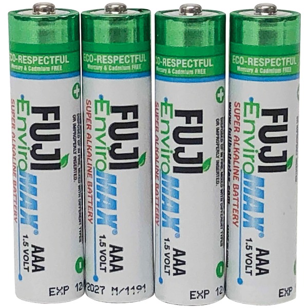 FUJIFILM 4400BP4 EnviroMax AAA Super Alkaline Batteries (4 Pack)