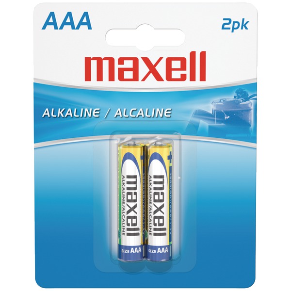 MAXELL 723807 - LR032BP Alkaline Batteries (AAA; 2 pk; Carded)