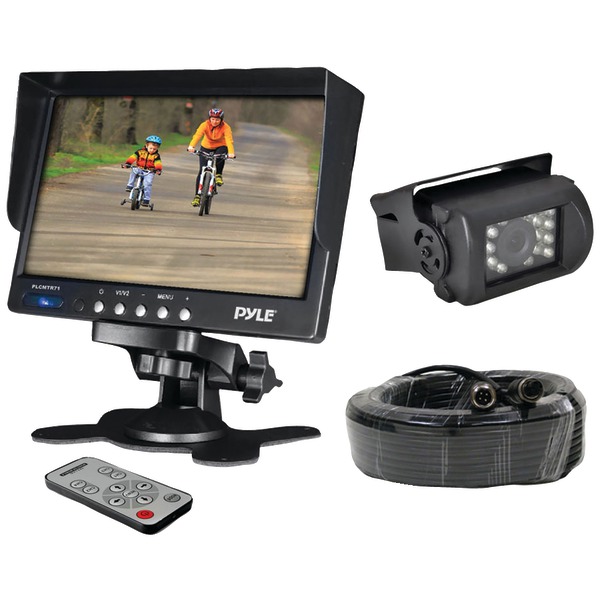 PYLE PLCMTR71 7” Weatherproof Backup Camera System with IR Night Vision Camera
