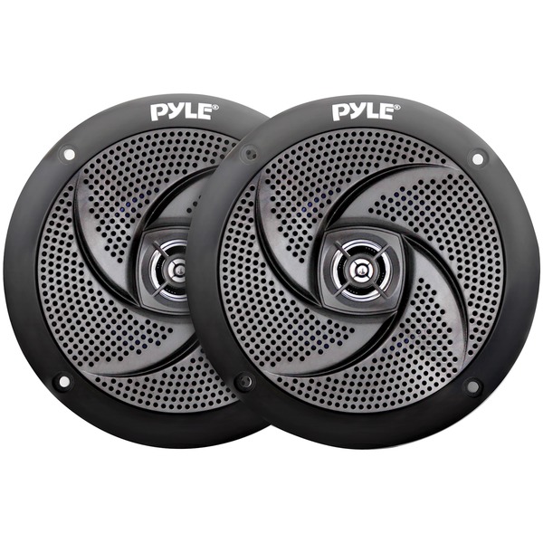 PYLE PLMRS4B 4-Inch 100-Watt Low-Profile Waterproof Marine Speakers