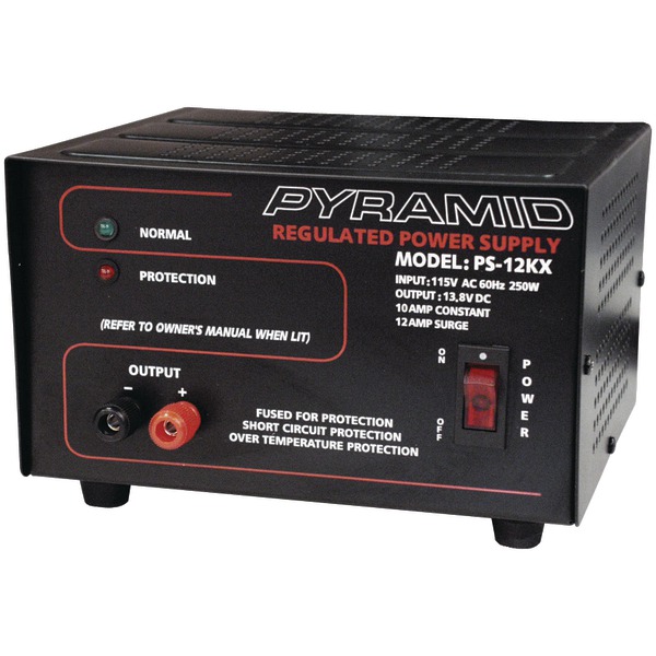 PYRAMID PS12KX Power Supply (250 Watts Input, 10 Amp Constant)