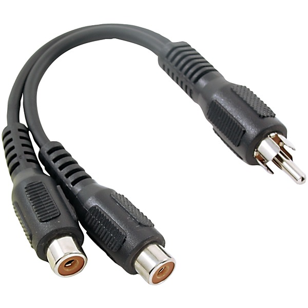 RCA AH25R Y-Adapter (1 Male to 2 Females)