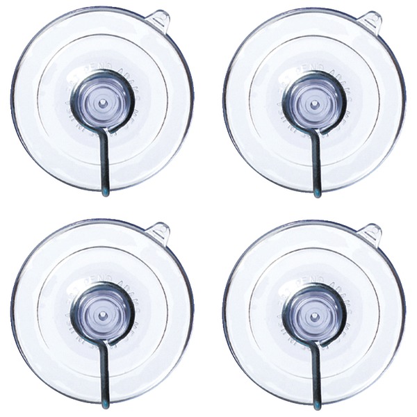 NO LOGO 7500-77-3040 Suction Cups with Hooks, 4 pk