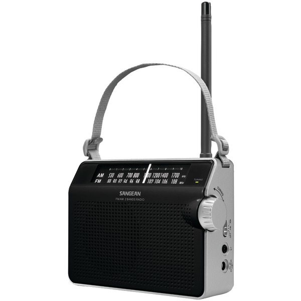 SANGEAN PR-D6BK AM/FM Compact Analog Radio (Black)