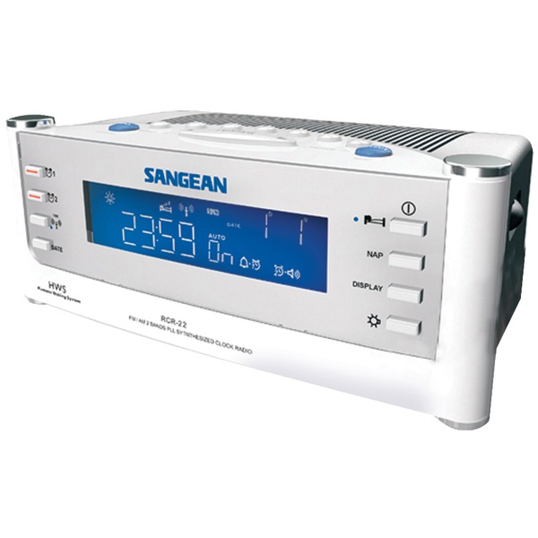 SANGEAN RCR22 AM/FM Atomic Clock Radio with LCD Display