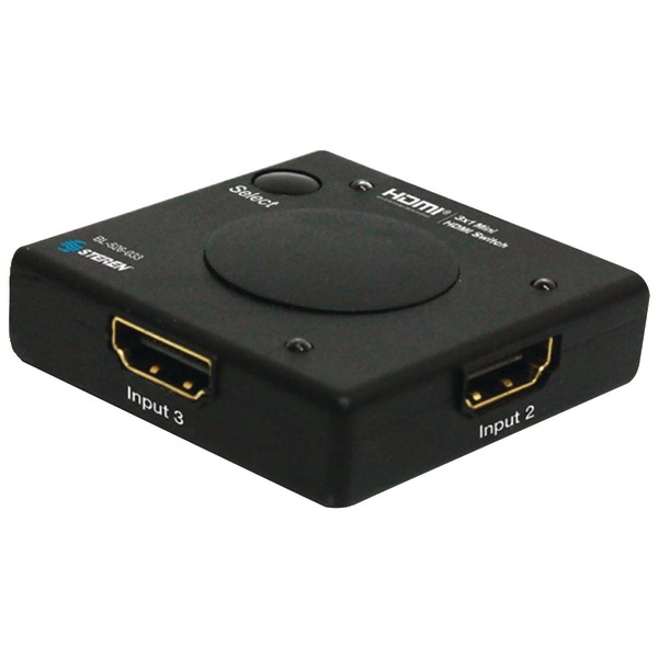 STEREN BL-526-033 HDMI 3 x 1 Mini Switcher