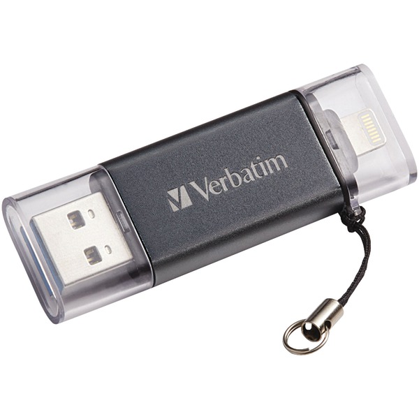 VERBATIM 49301 iStore 'n' Go USB 3.0 Flash Drive with Lightning Connector (64GB)