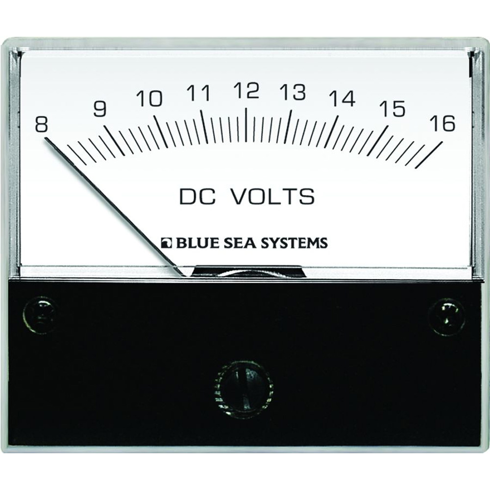 BLUE SEA 8003 DC ANALOG VOLTMETER - 2-3/4” FACE, 8-16 VOLTS DC