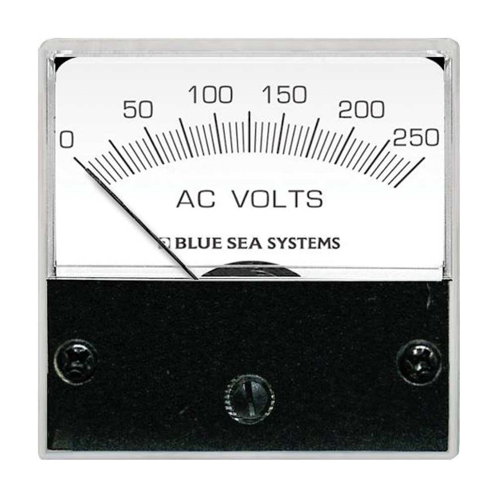 BLUE SEA 8245 AC Analog Micro Voltmeter - 2” Face, 0-250 Volts AC