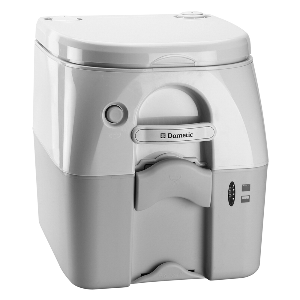 DOMETIC 301197506 - SEALAND 975MSD PORTABLE TOILET 5.0 GALLON - GREY WITH BRACKETS