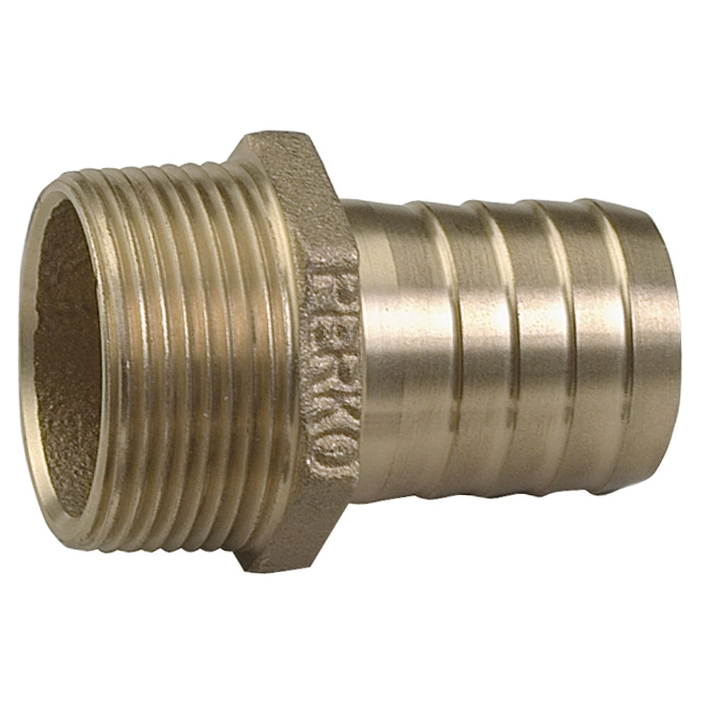 PERKO 0076DP8PLB 1-1/2 PIPE TO HOSE ADAPTER STRAIGHT BRONZE
