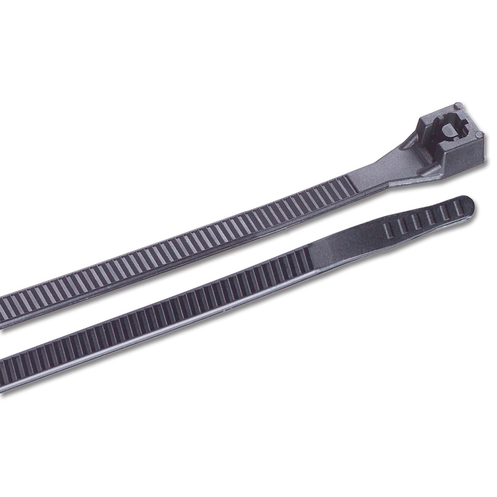 ANCOR 199210 11” UV Black Standard Cable Zip Ties - 25 pack