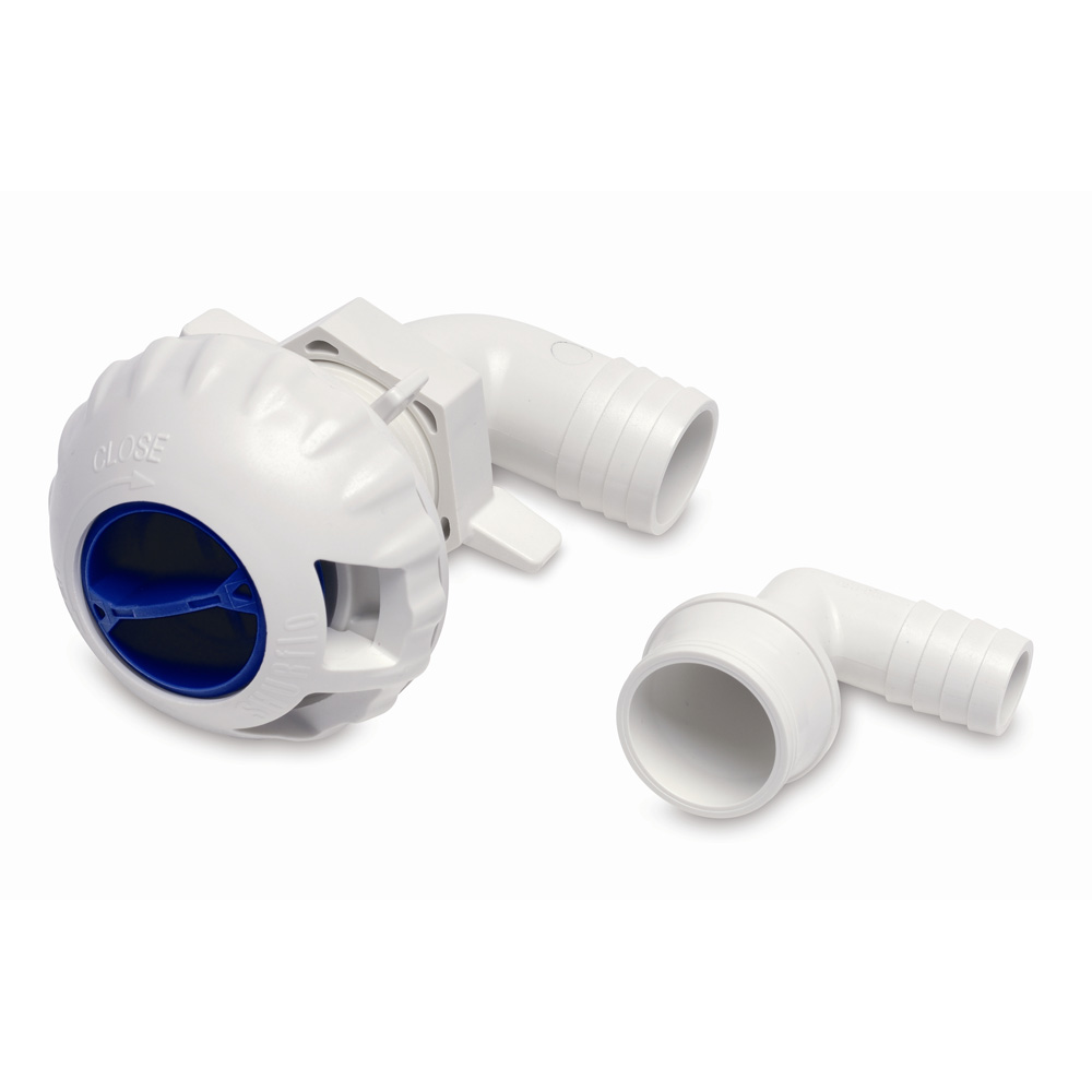 SHURFLO 330-021 LIVEWELL FILL VALVE WITH 3/4” & 1-1/8” FITTINGS