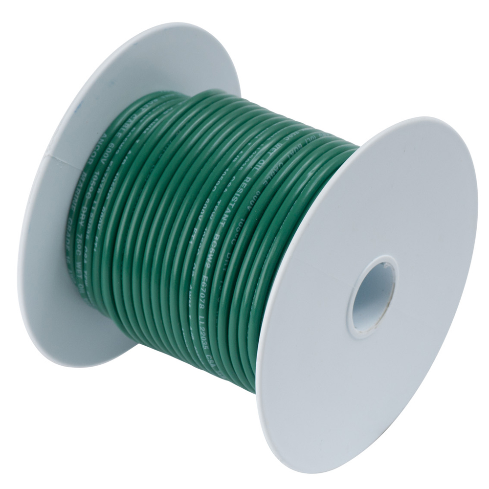 ANCOR 104310 GREEN 14AWG TINNED COPPER WIRE - 100'