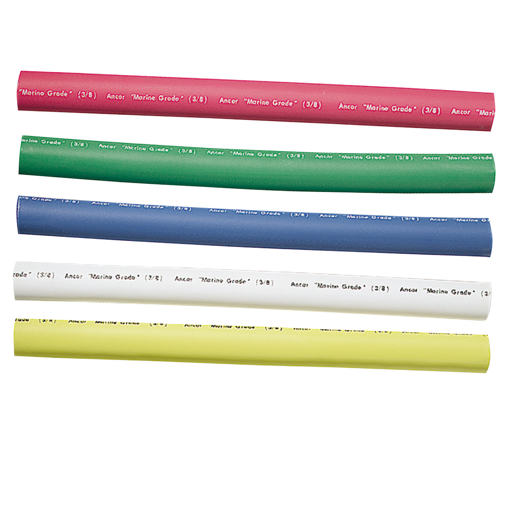 ANCOR 304506 ADHESIVE LINED HEAT SHRINK TUBING - 5-PACK, 6”, 12 TO 8 AWG, ASSORTED COLORS