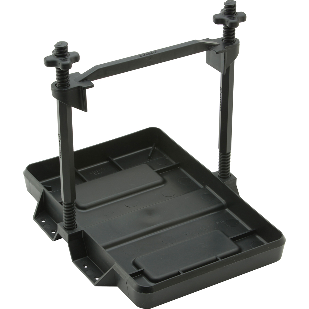 ATTWOOD 9097-5 HEAVY-DUTY ALL-PLASTIC ADJUSTABLE BATTERY TRAY - 24 SERIES