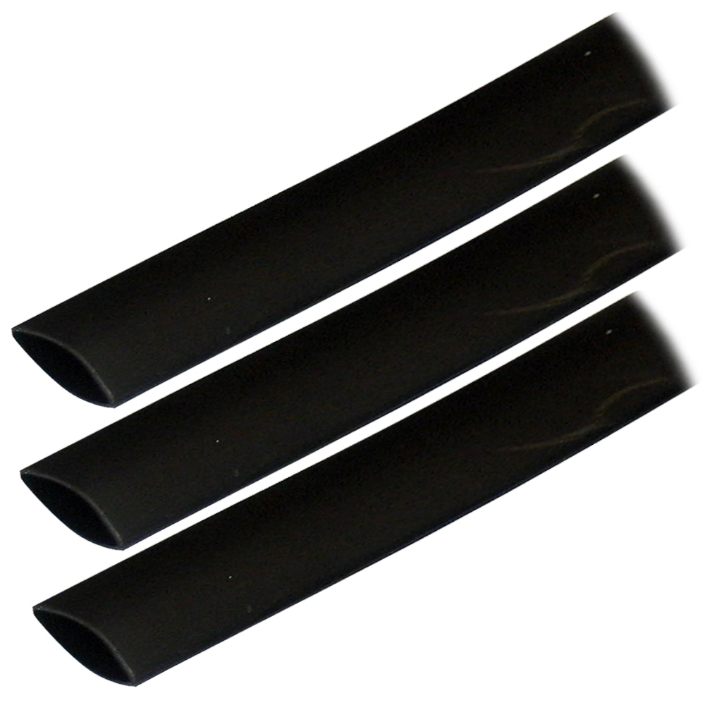 ANCOR 306103 ADHESIVE LINED HEAT SHRINK TUBING (ALT) - 3/4” X 3” - 3-PACK - BLACK