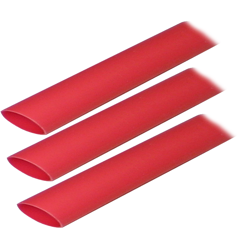 ANCOR 306603 ADHESIVE LINED HEAT SHRINK TUBING (ALT) - 3/4” X 3” - 3-PACK - RED