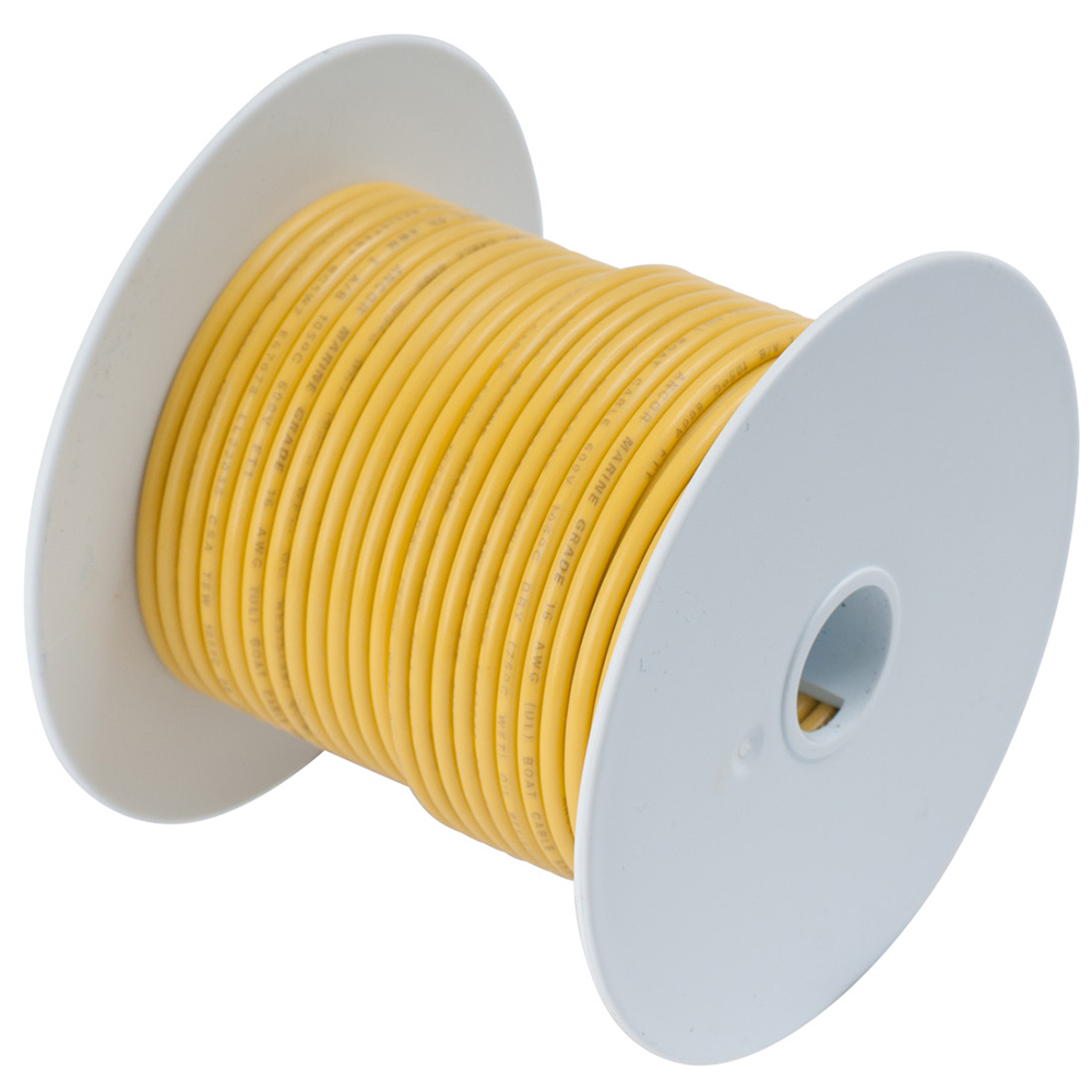 ANCOR 109002 YELLOW 10 AWG TINNED COPPER WIRE - 25'