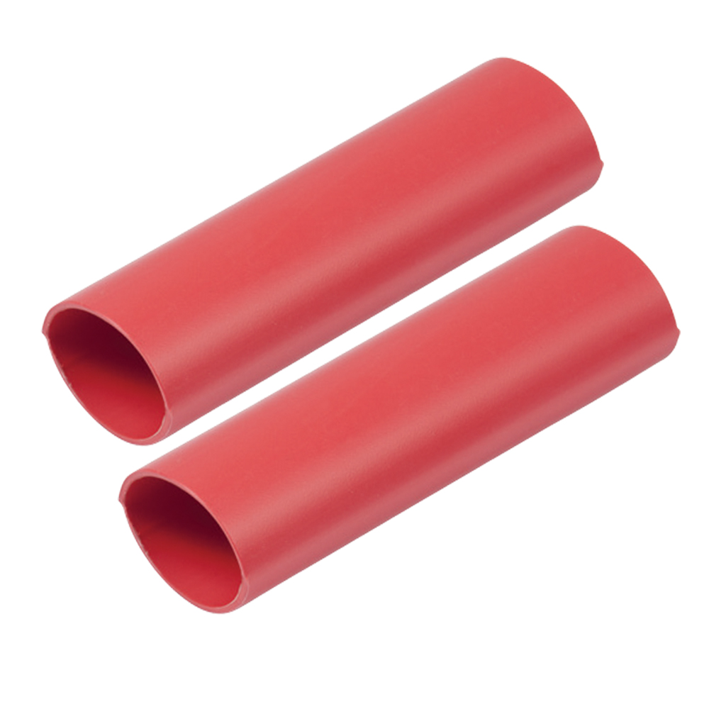 ANCOR 327624 HEAVY WALL HEAT SHRINK TUBING - 1” X 12” - 2-PACK - RED