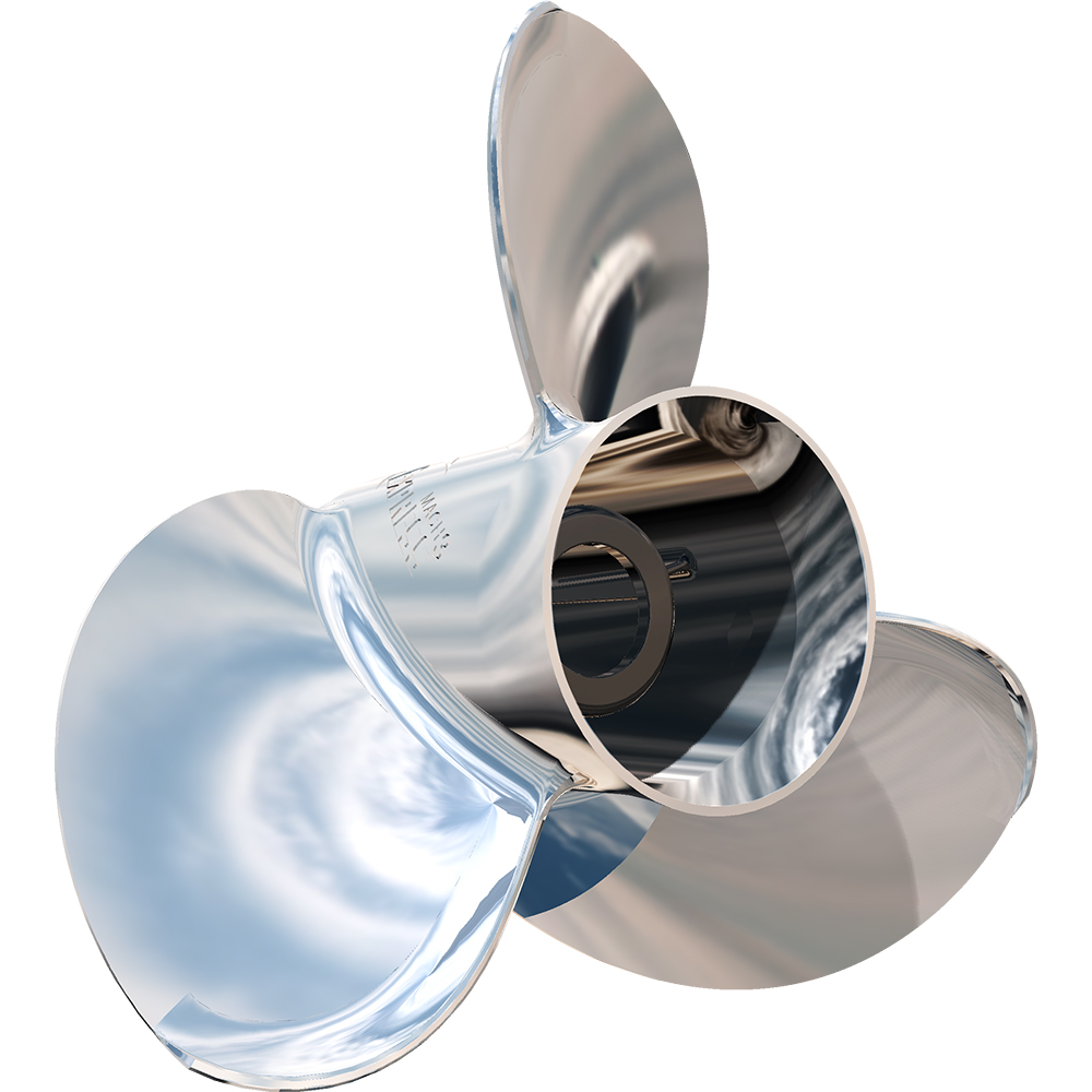TURNING POINT 31301212 EXPRESS MACH3 RIGHT HAND STAINLESS STEEL PROPELLER - E1-1012 - 10.75” X 12” - 3-BLADE