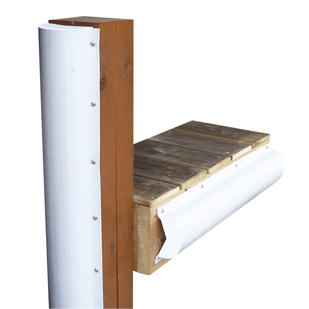 DOCK EDGE 1020-F PILING BUMPER - ONE END CAPPED - 6' - WHITE