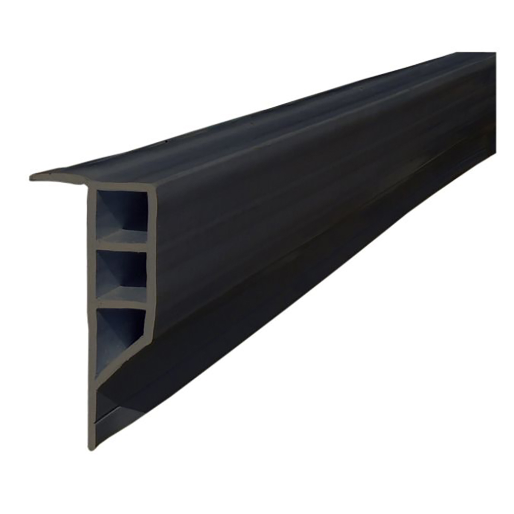 DOCK EDGE 1163-F Standard PVC Full Face Profile - 16' Roll - Black