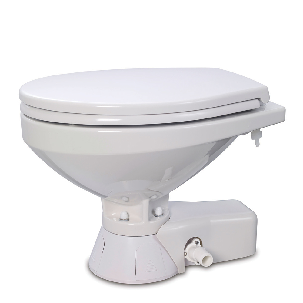 JABSCO 37245-3092 Quiet Flush Raw Water Toilet - Compact Bowl - 12V