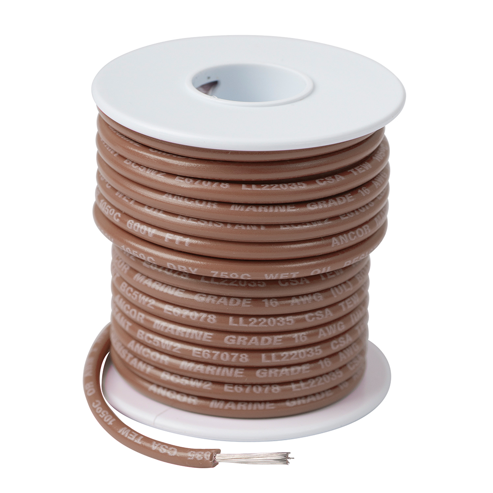 ANCOR 101850 TAN 16 AWG TINNED COPPER WIRE - 500'
