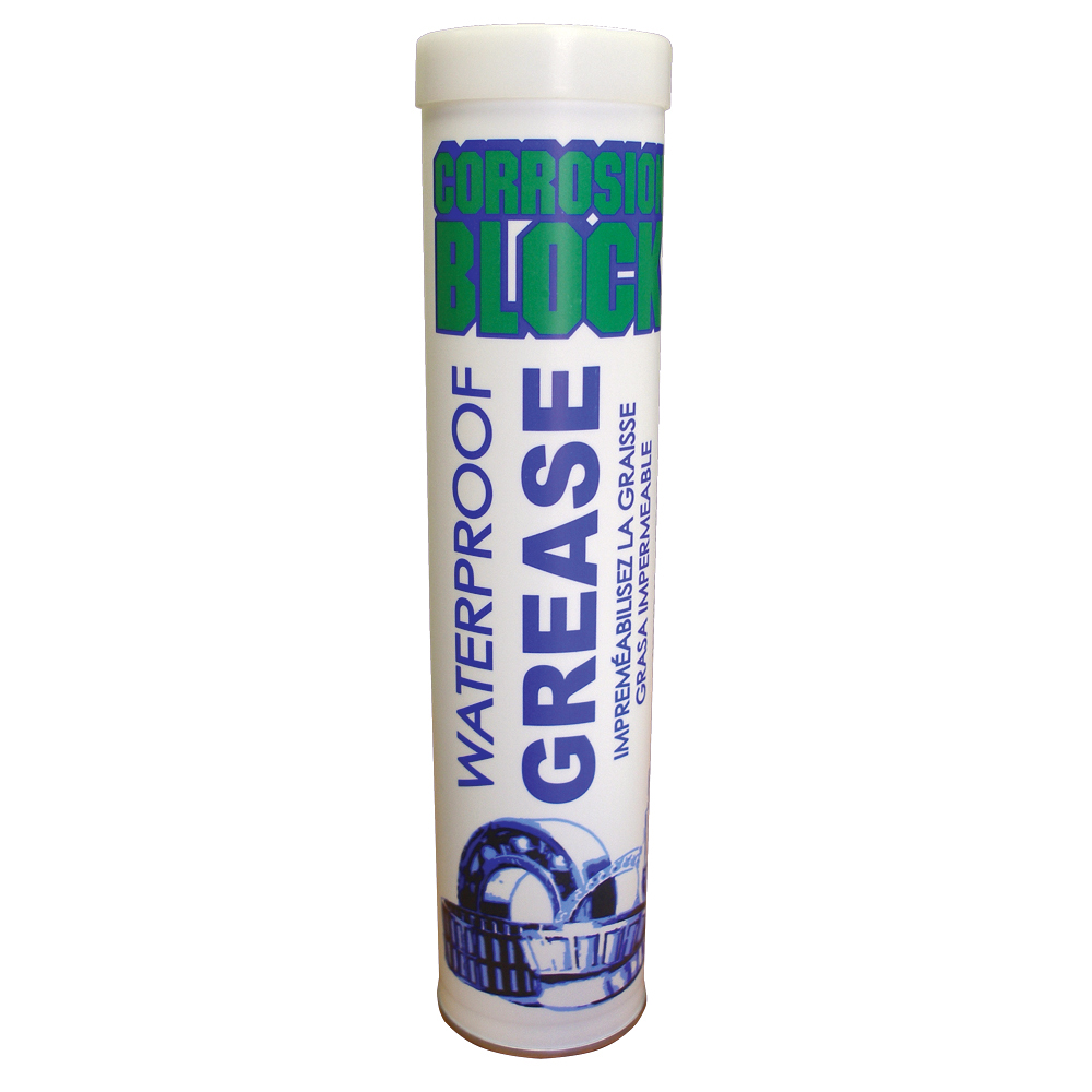 CORROSION BLOCK 25014 High Performance Waterproof Grease - 14oz Cartridge - Non-Hazmat, Non-Flammable & Non-Toxic